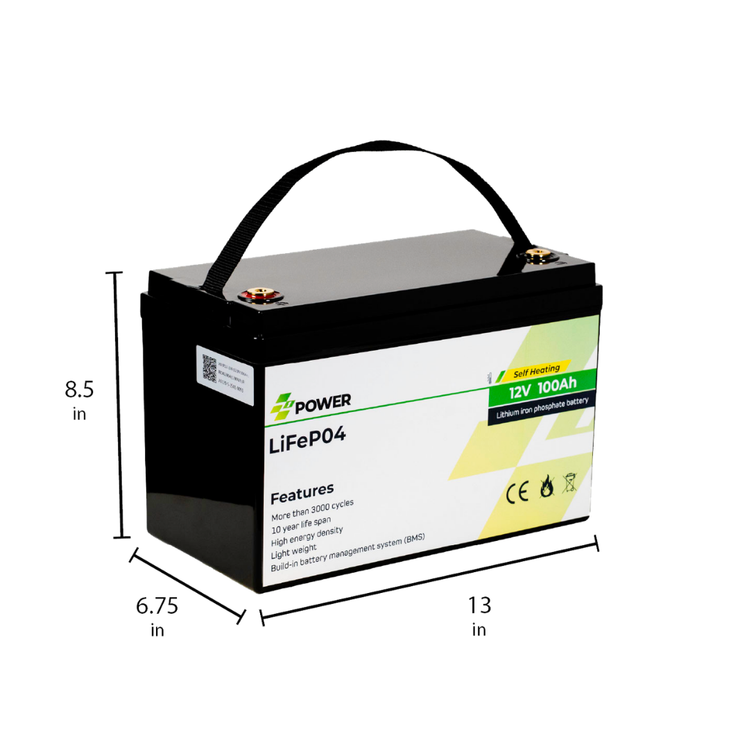 Z1Power 12V 100Ah LiFePO4 Battery
