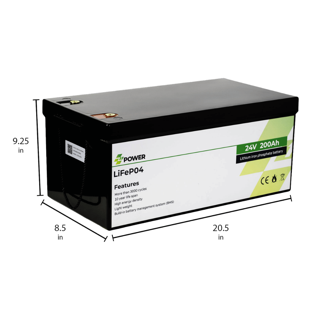 24V 200Ah LiFePO4 Battery