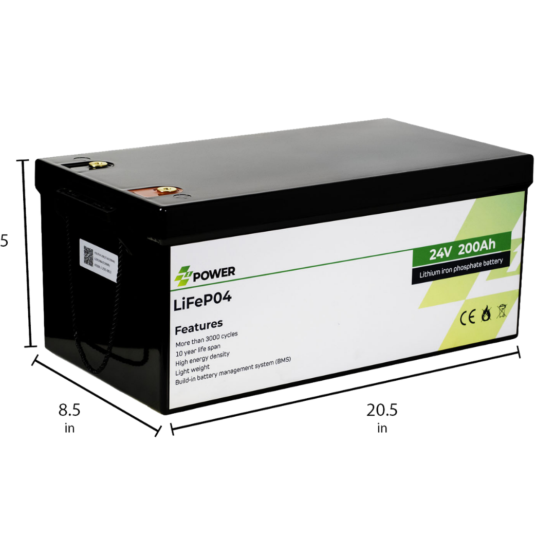 Z1Power 24V 200Ah LiFePO4 Battery