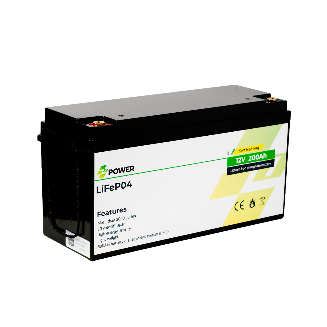 Z1Power 12V 200Ah LiFePO4 Battery (Self-Heating)