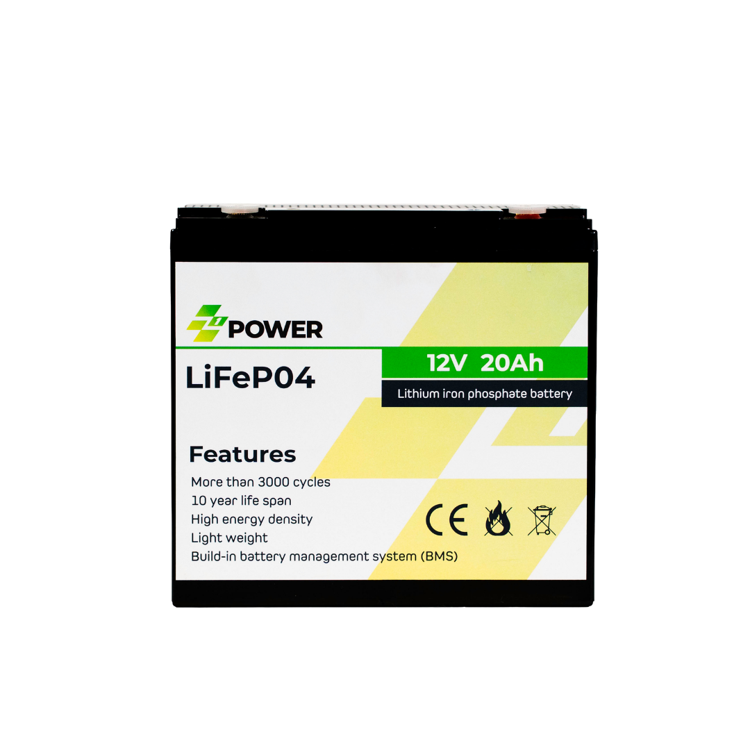 Z1Power 12V 20Ah LiFePO4 Battery